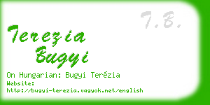 terezia bugyi business card