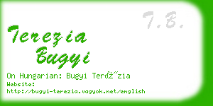 terezia bugyi business card
